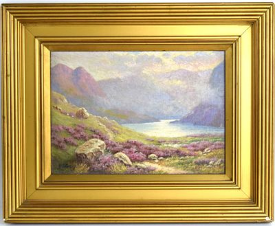 American School Impressionist Oil By A.S.Graig. Very fine impressionist oil landscape painting 