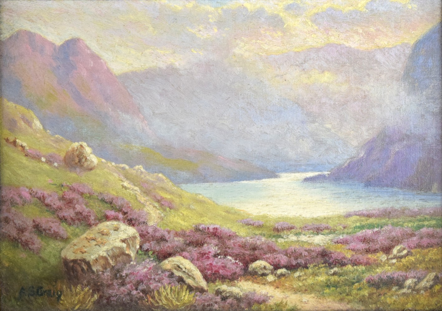 American School Impressionist Oil By A.S.Graig