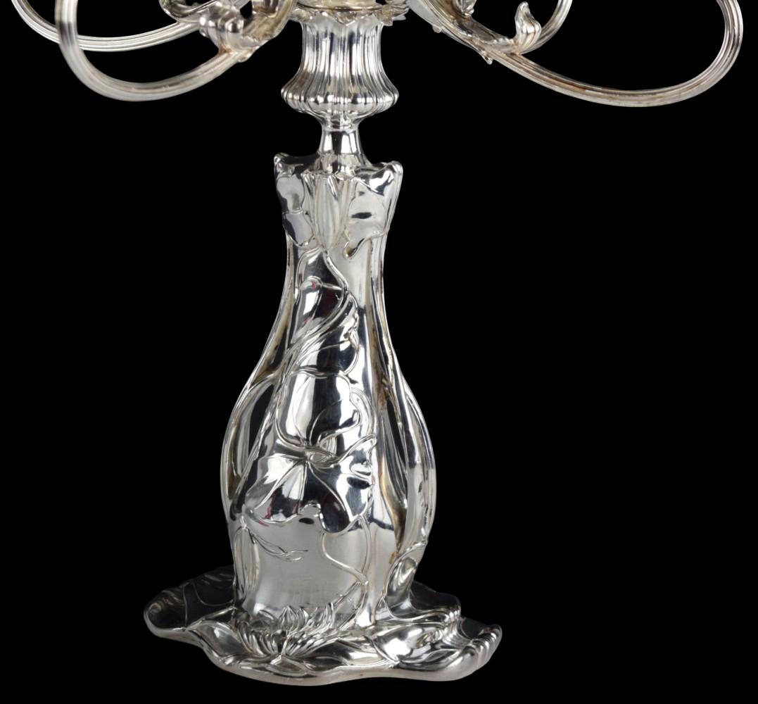 Art Nouveau PairPoint Candelabra Quadruple Plate