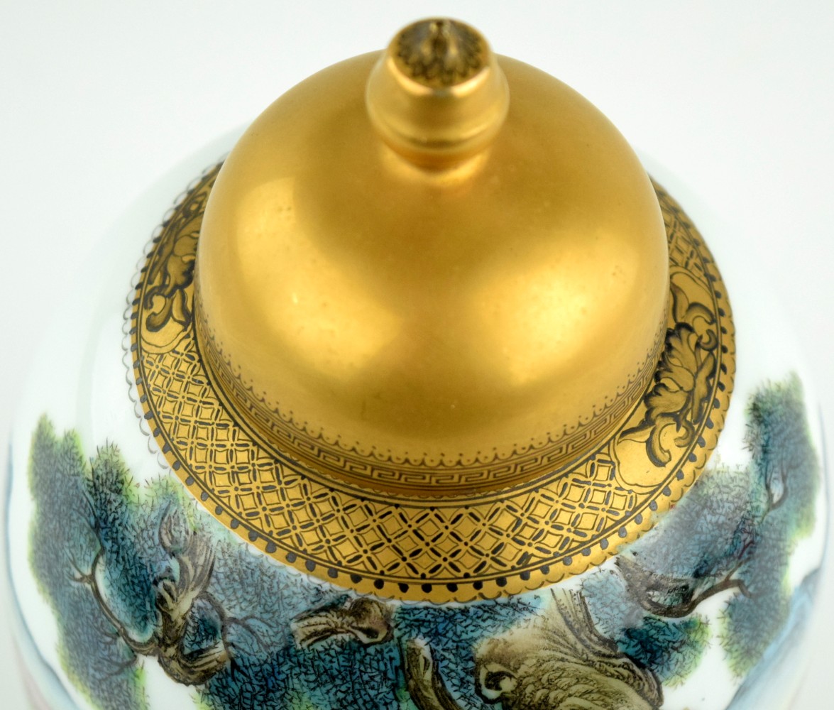 Chinese Daoguang Seal Mark Quing Dynasty Porcelain Ginger Jar