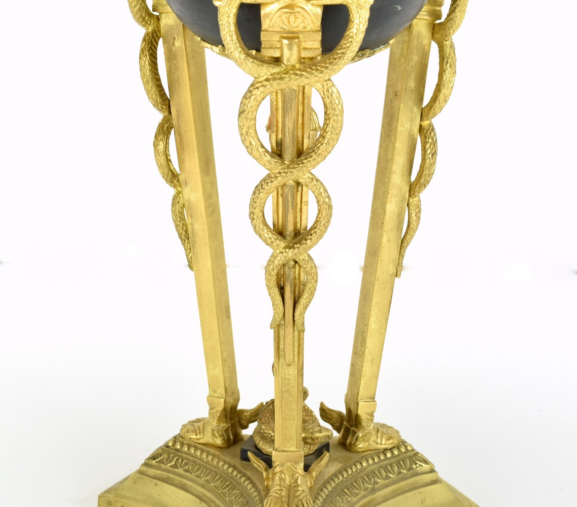 EXCLUSIVE ANTIQUE MERCURY HERMES DORE BRONZE LAMP