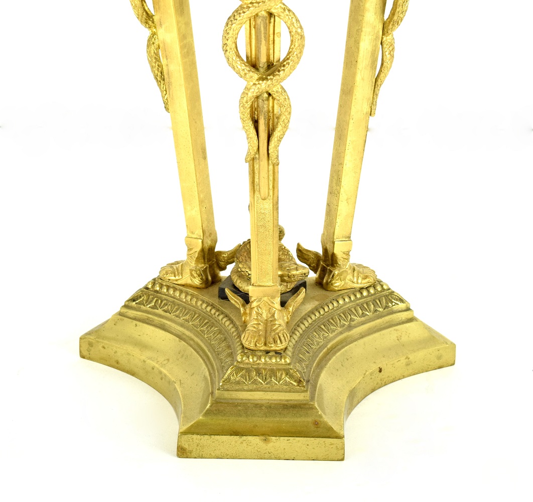 EXCLUSIVE ANTIQUE MERCURY HERMES DORE BRONZE LAMP
