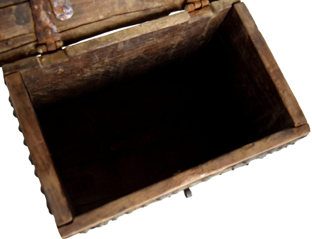 Antique Oman Teak Wood & Brass Storage Chest c.1800's