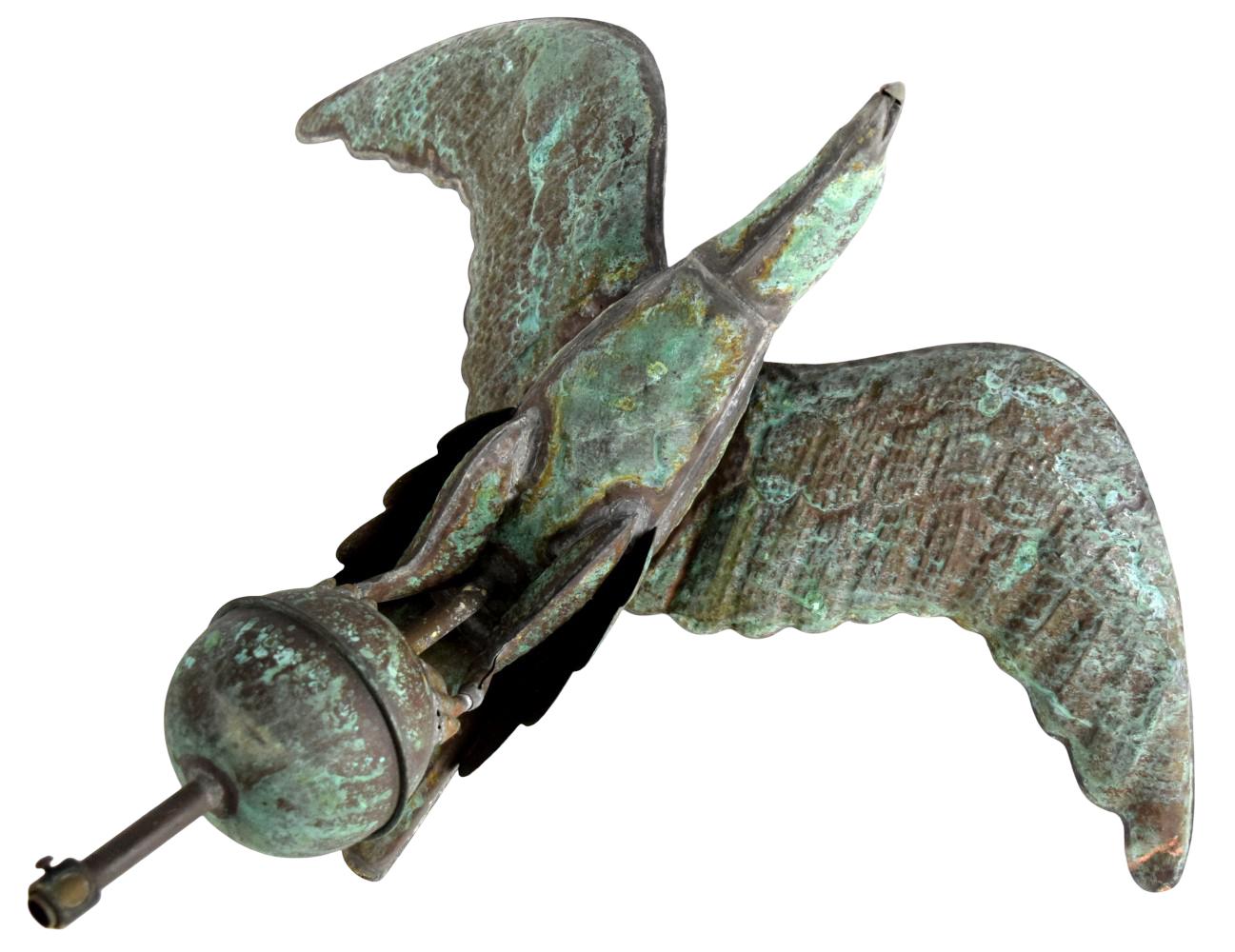 Magnificent 19th Century Solid Copper Eagle Weathervane