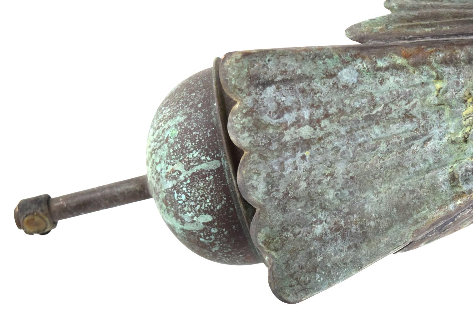 Magnificent 19th Century Solid Copper Eagle Weathervane