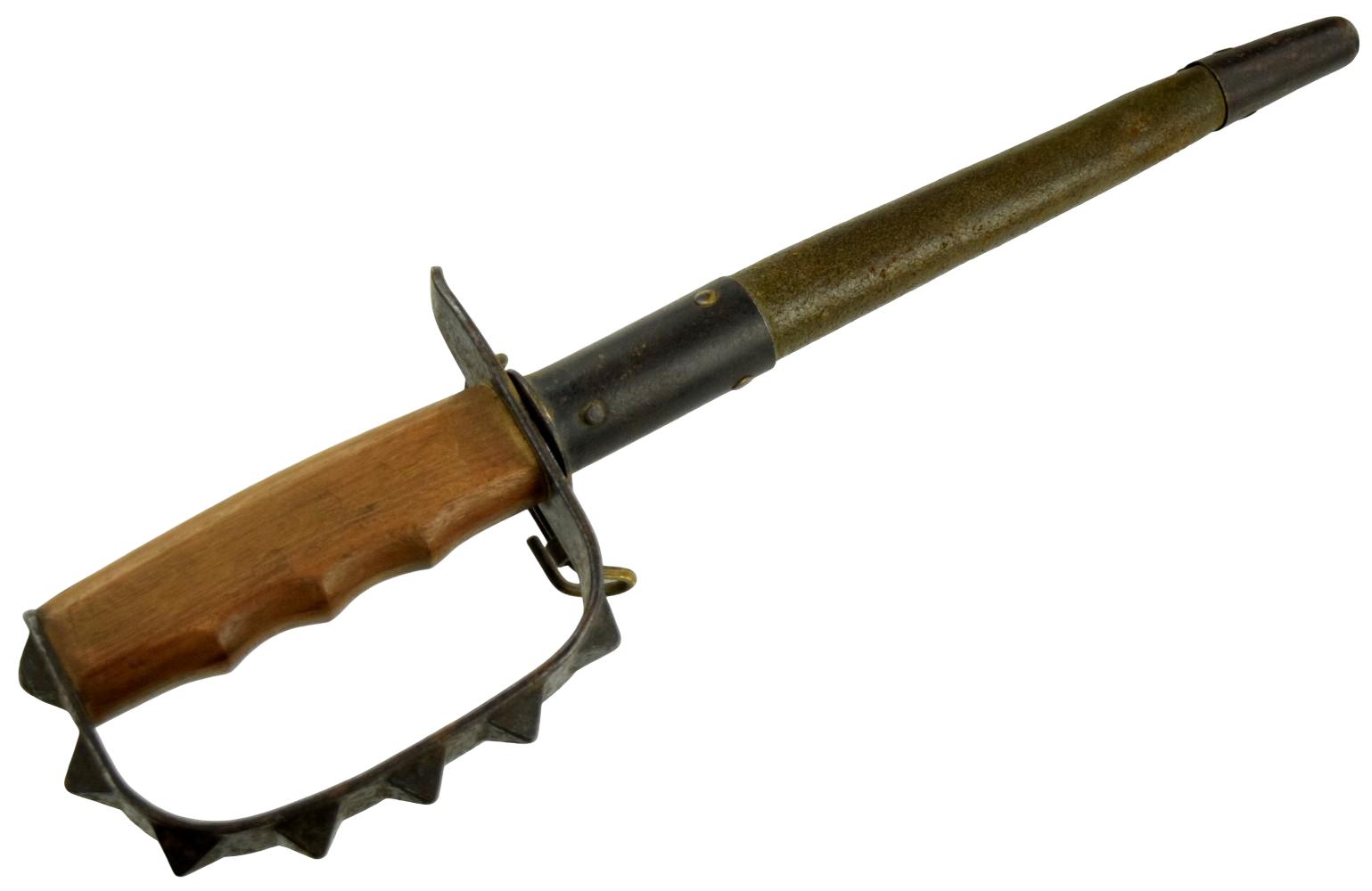 1917 WWI US Trench Knuckle Knife by L.F. & C with Scabbard