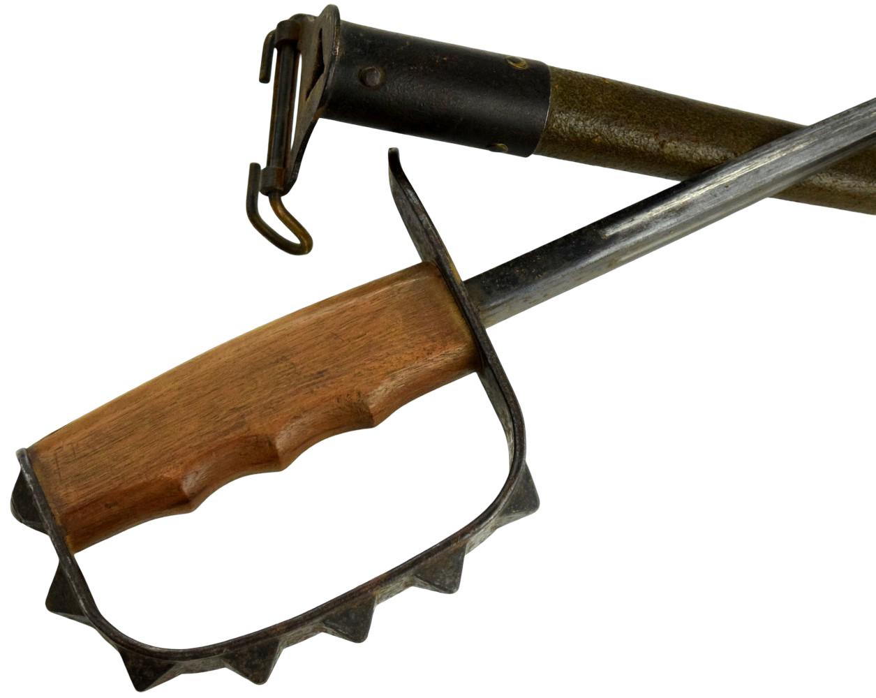 1917 WWI US Trench Knuckle Knife by L.F. & C with Scabbard