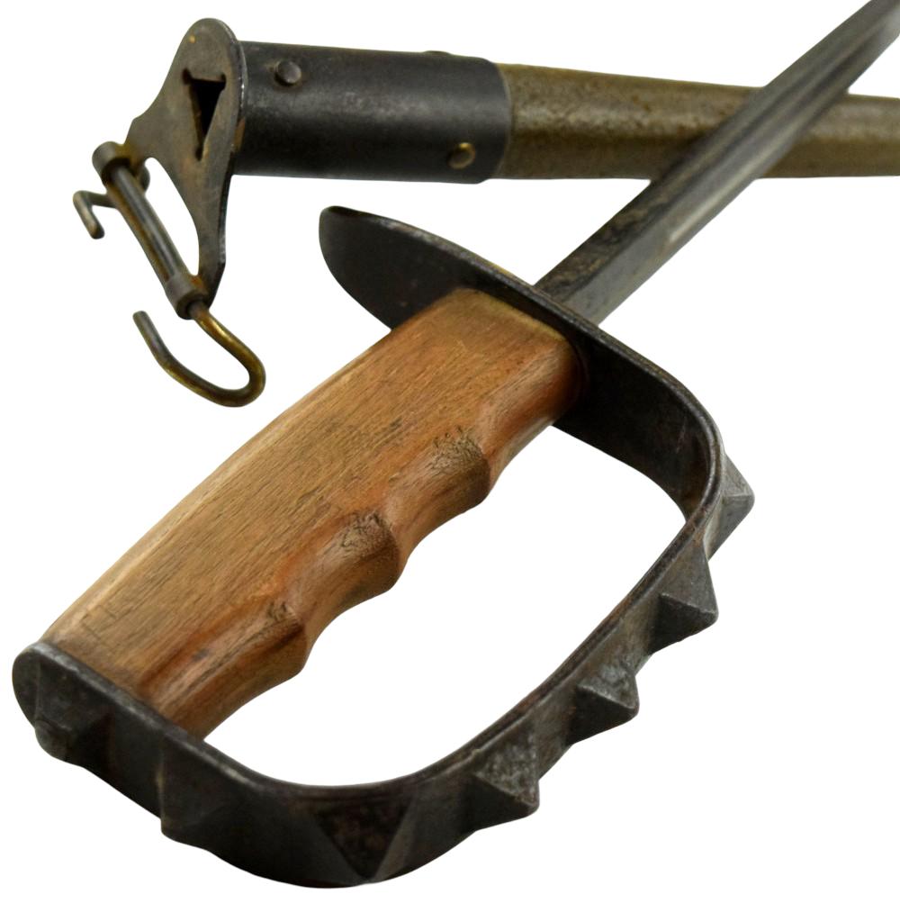 1917 WWI US Trench Knuckle Knife by L.F. & C with Scabbard
