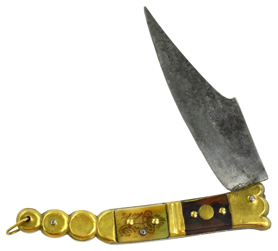 19th C. Spanish or French NAVAJA Folding Knife