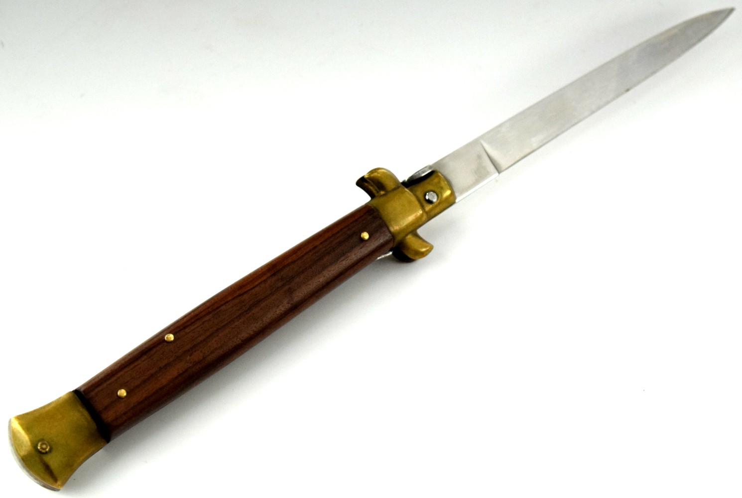 Vintage Rostfrei Italian 1970s Rosewood Stiletto Switchblade Knife