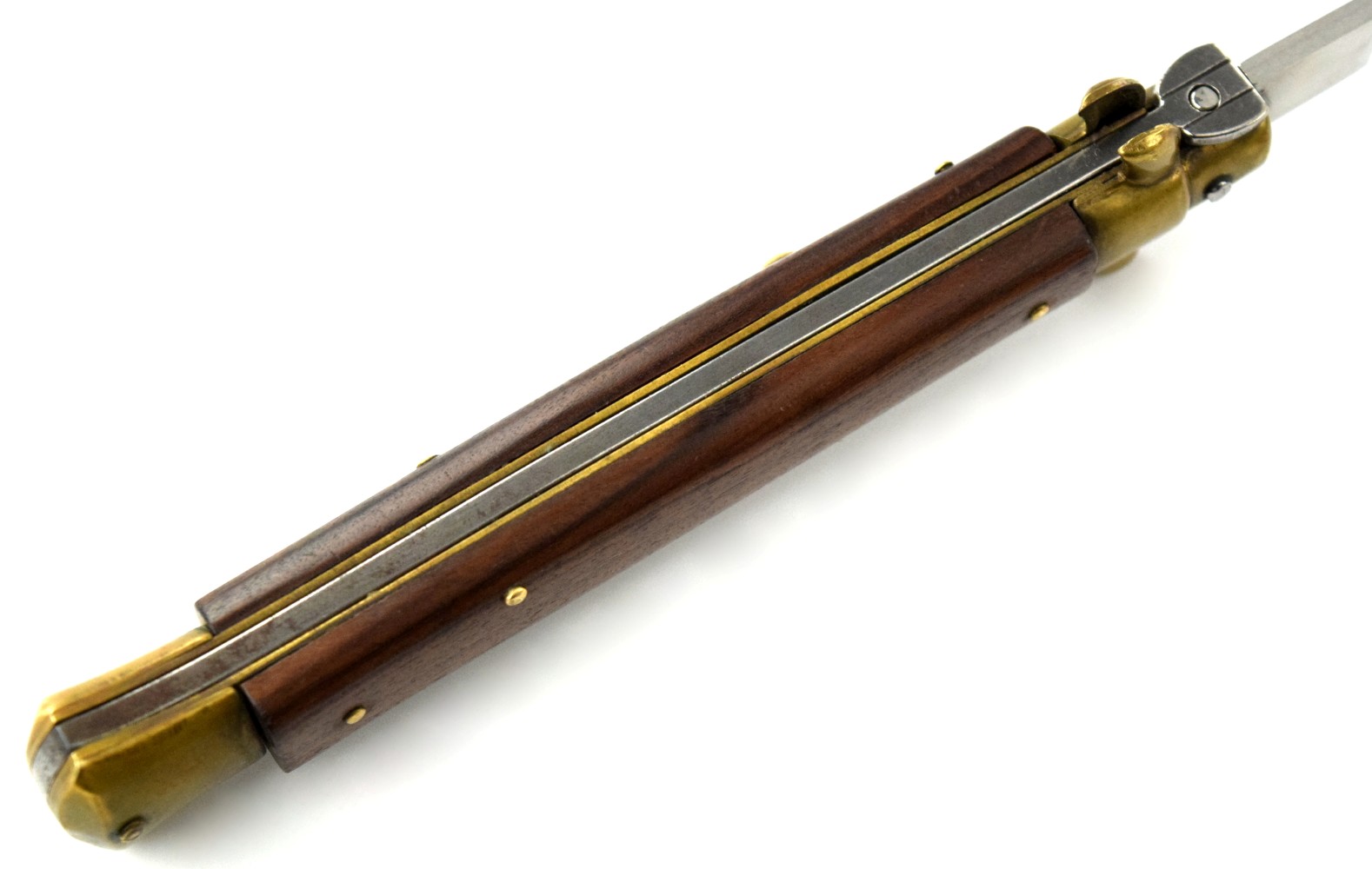 Vintage Rostfrei Italian 1970s Rosewood Stiletto Switchblade Knife