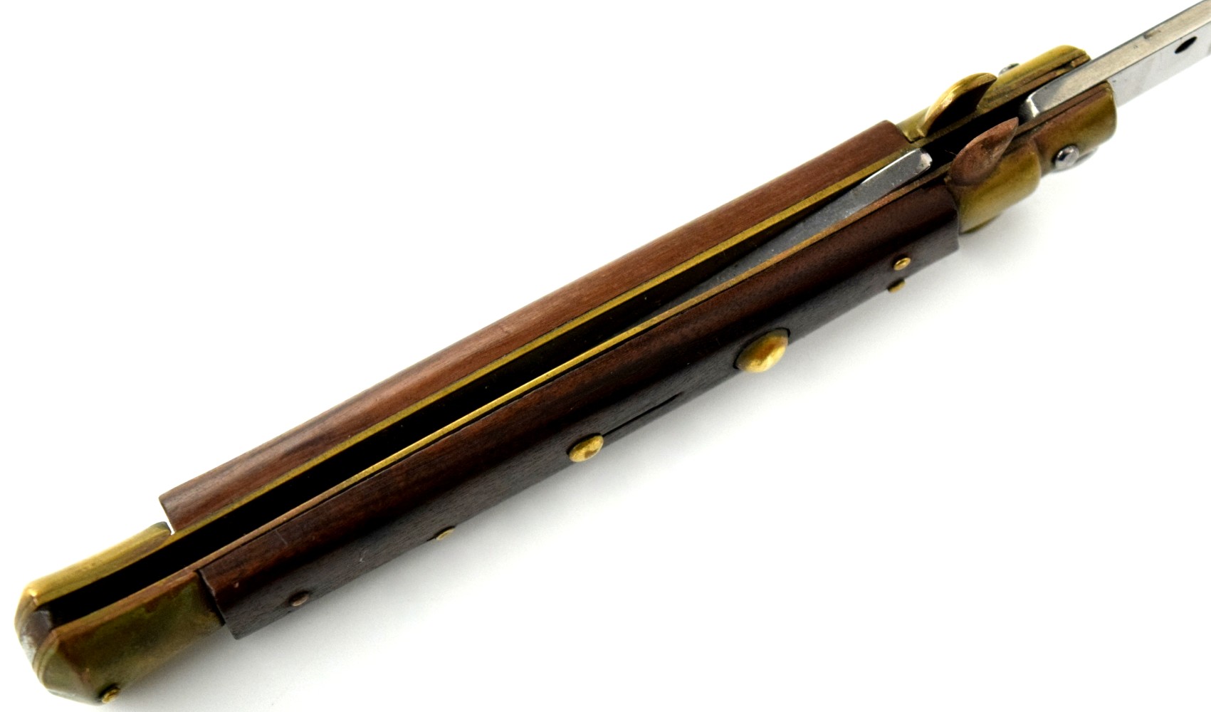 Vintage Rostfrei Italian 1970s Rosewood Stiletto Switchblade Knife