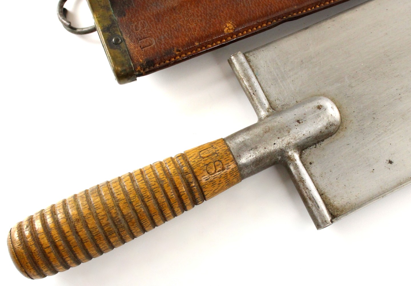 U.S. Army Model 1873 or Model 1880 entrenching tool (also known as a Trowel bayonet).