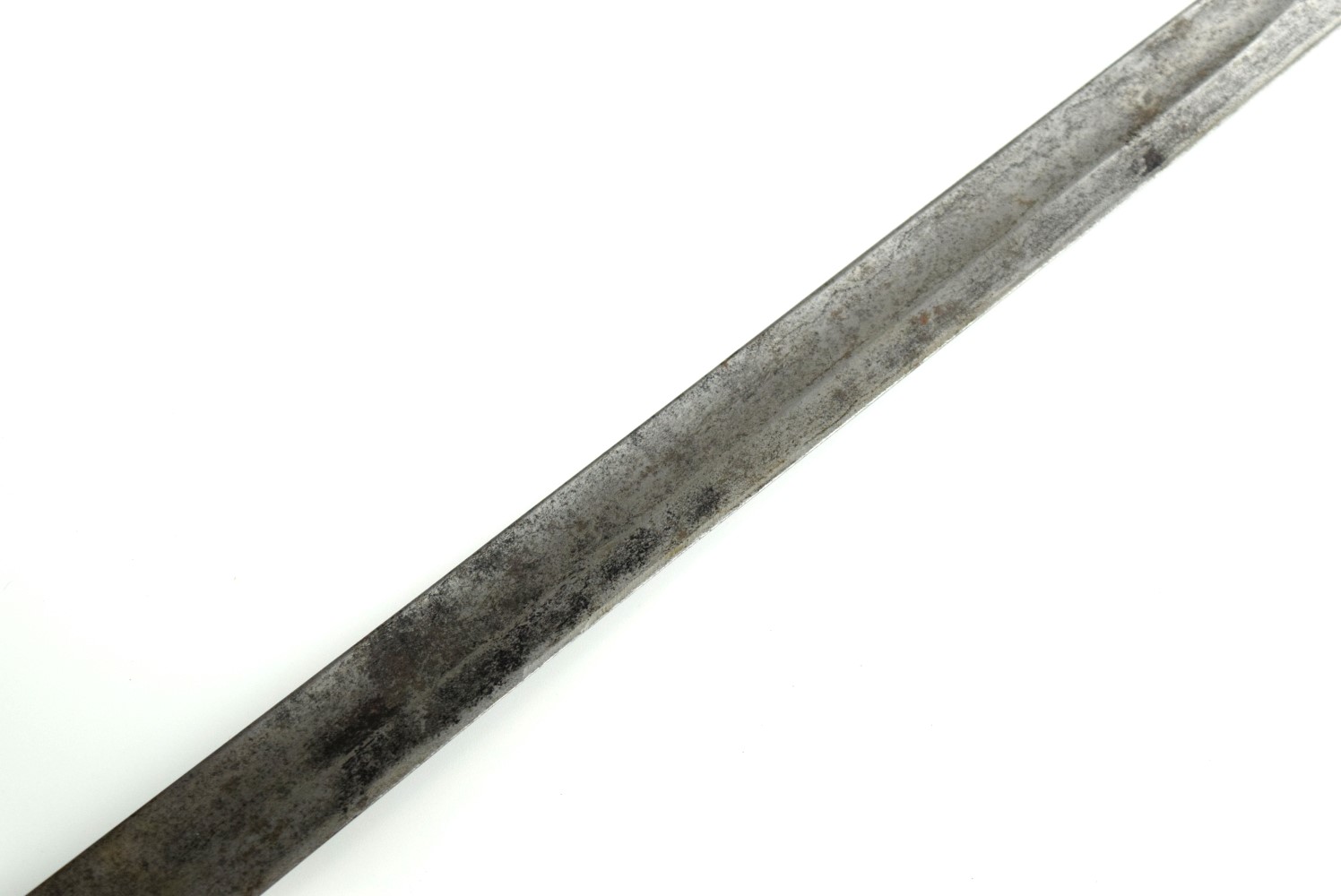Rare 19th C. Imperial Russian or German Hunting Sword Dagger with Figural Iron Hilt Depicting Hunter & Animals Scene