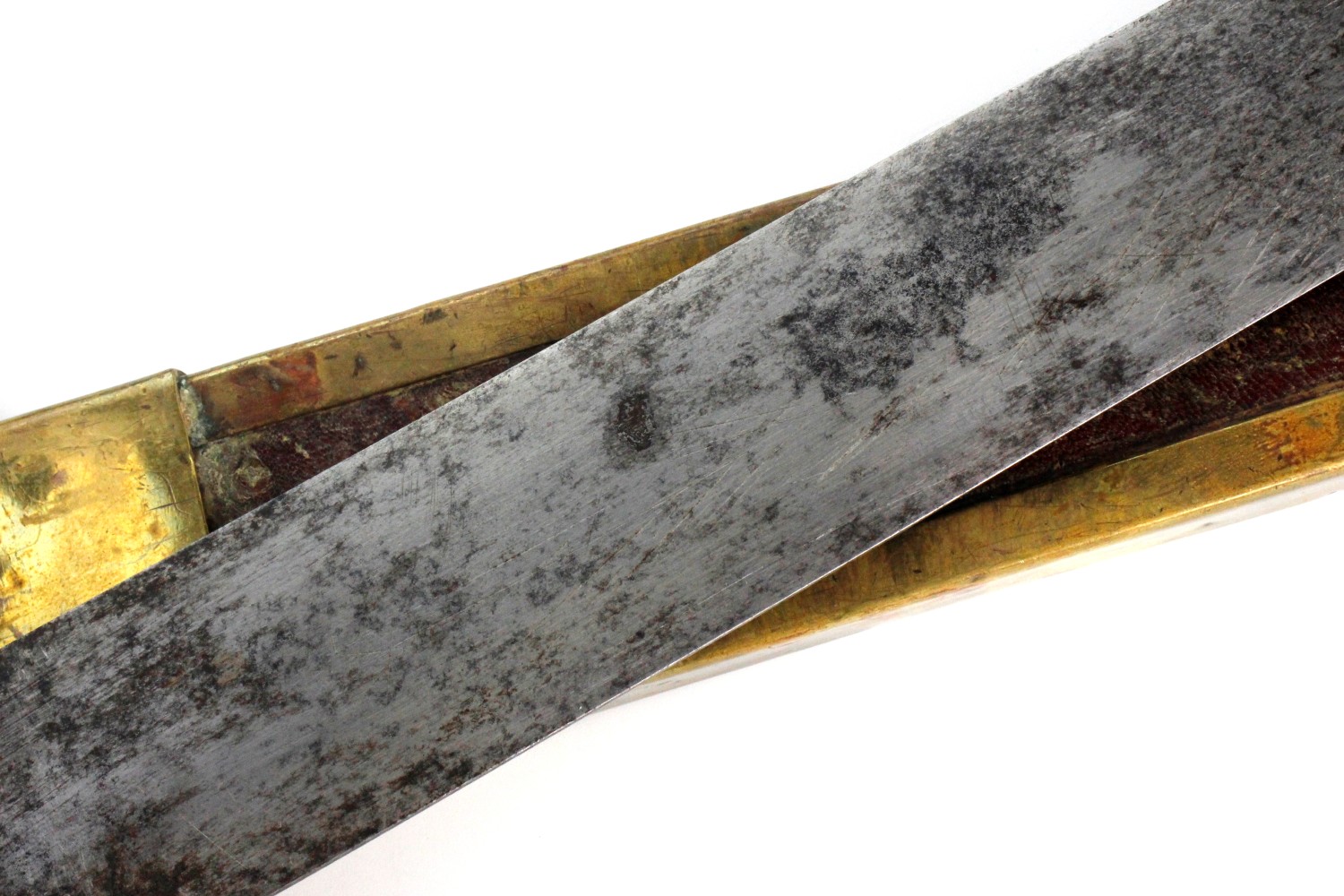 Scarce Antique French Military Academy Cadet Sword in Gladius Style, Possibly Napoleonic or Later, Maker Marked.