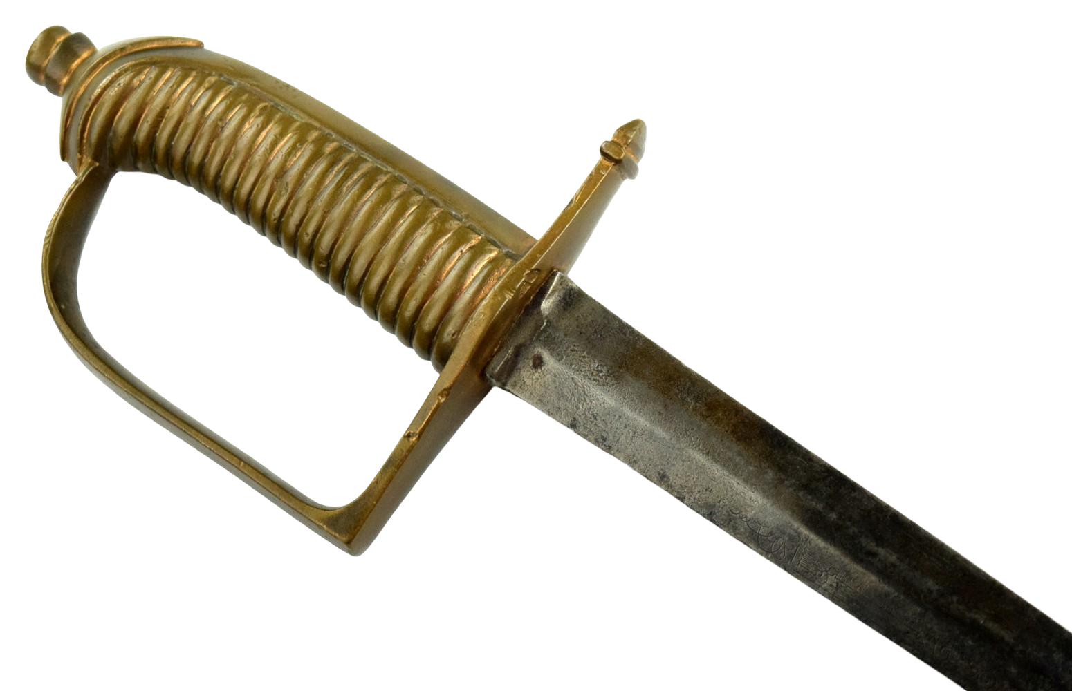 American Revolution Period French Model 1767 Briquet saber