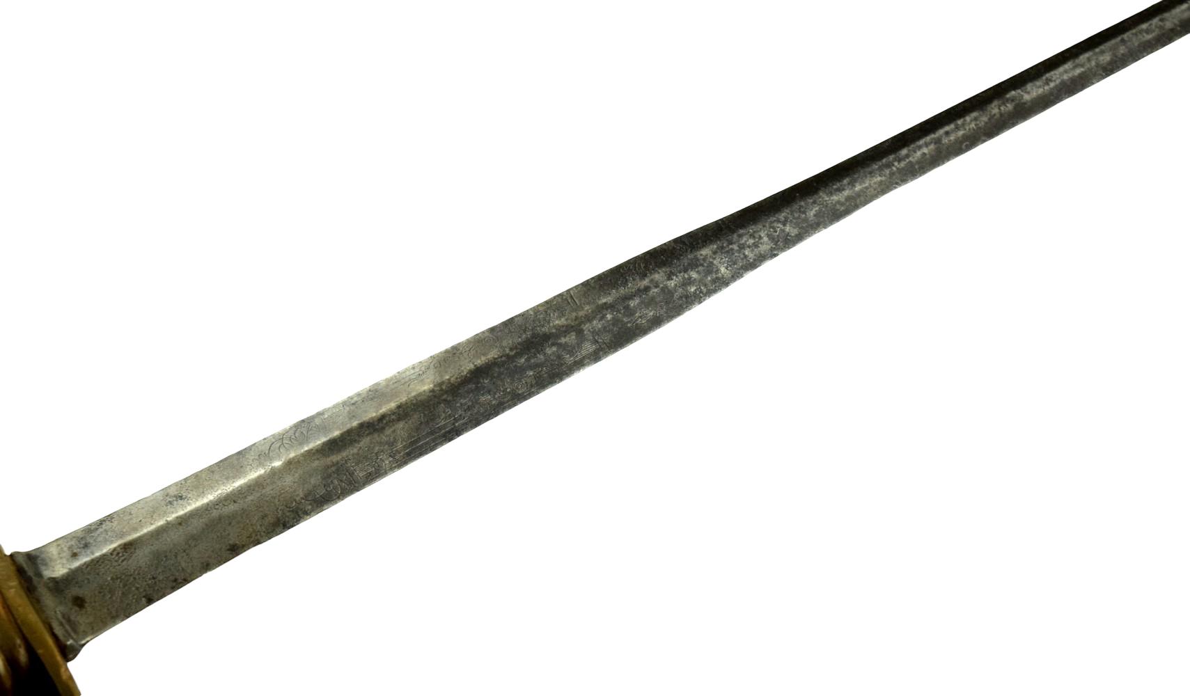 American Revolution Period French Model 1767 Briquet saber