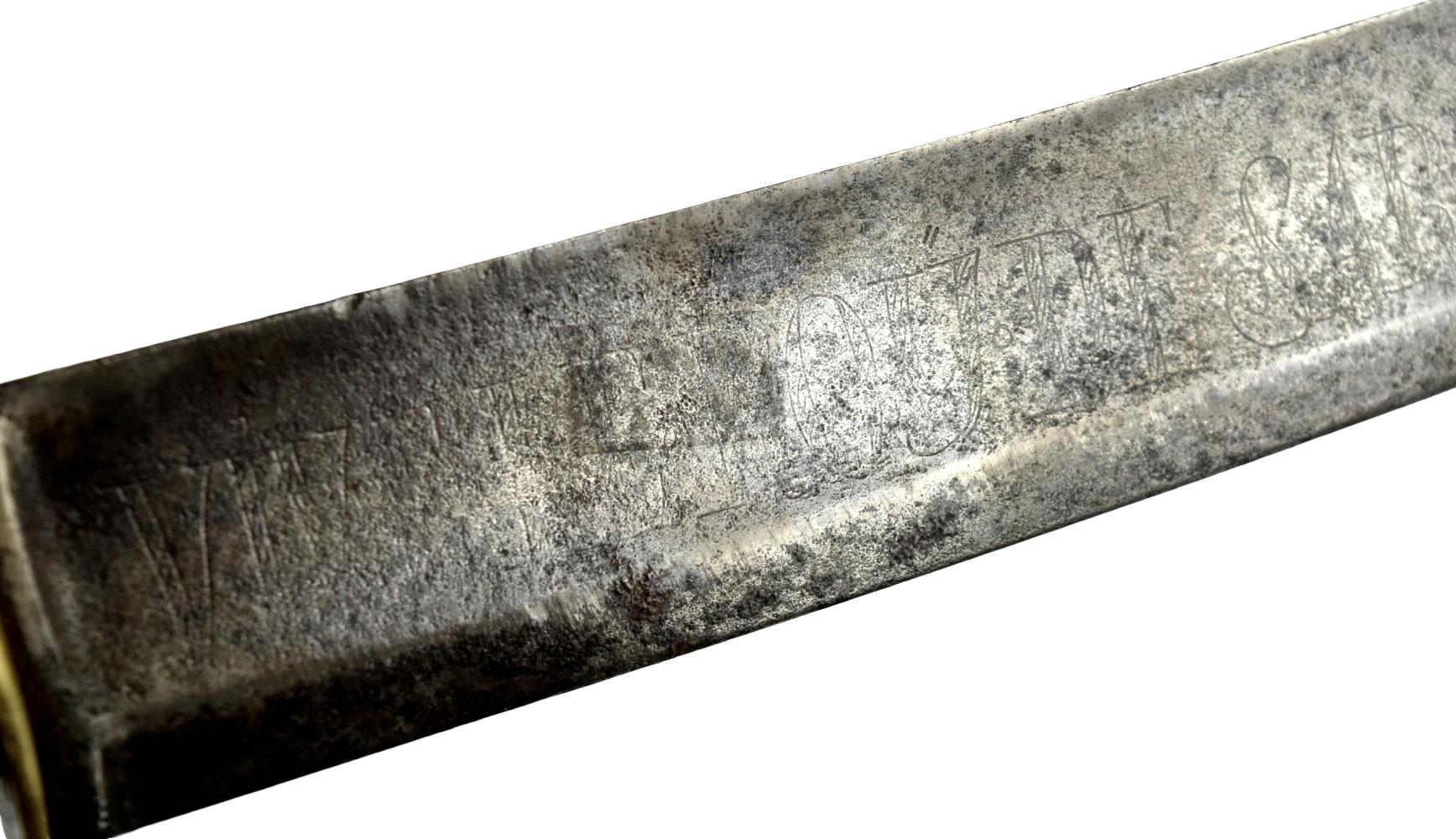 Rare Napoleonic M1767 French Grenadier hanger sword Vive Le Roy