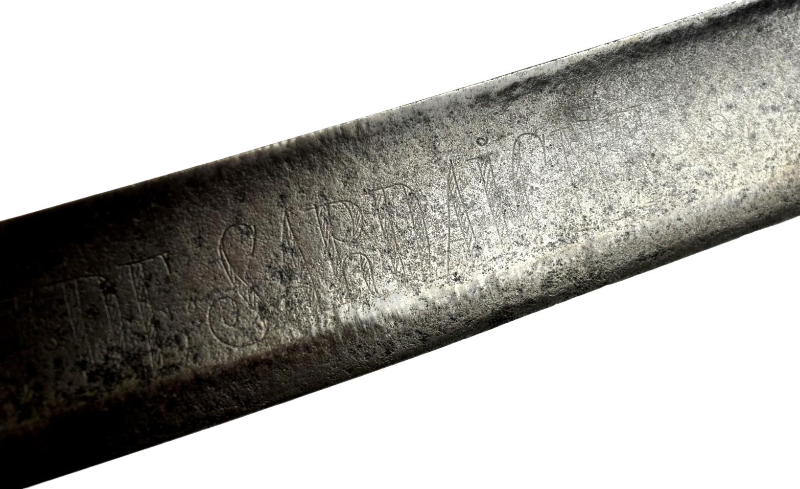 Rare Napoleonic M1767 French Grenadier hanger sword Vive Le Roy