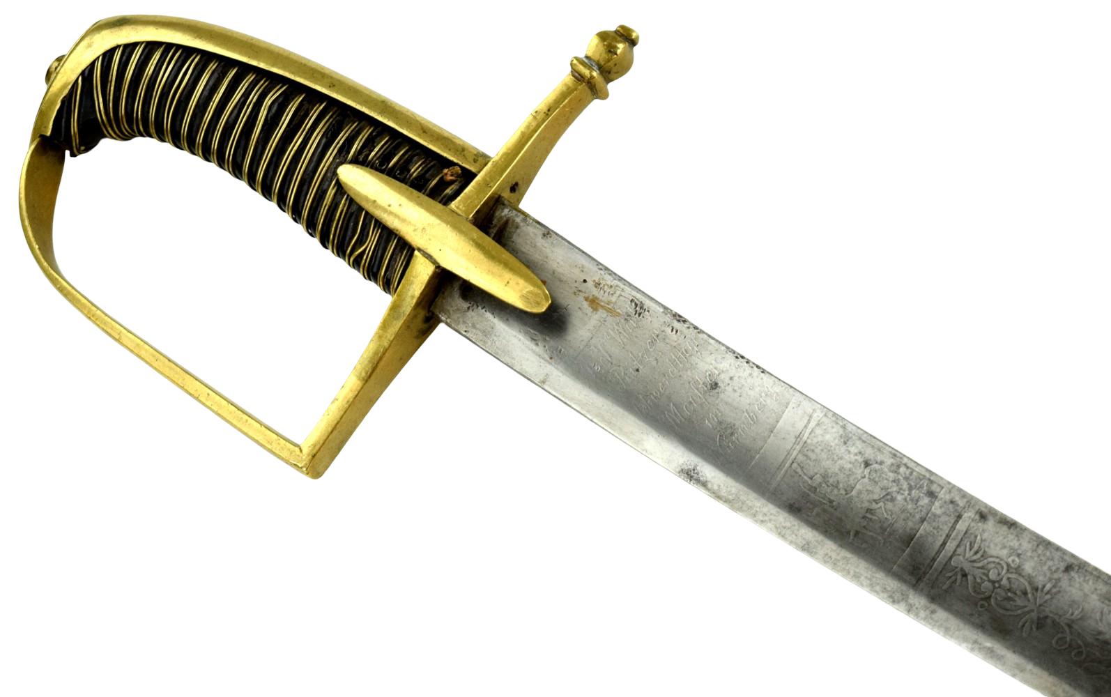 American Revolutionary War era French or German Officer Sword