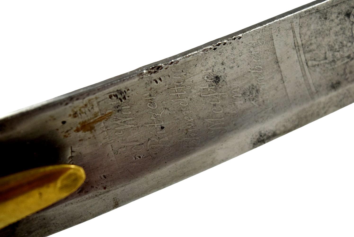 American Revolutionary War era French or German Officer Sword