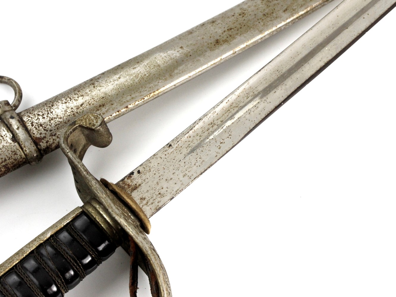 Antique Austro-Hungarian Infantry Officer's Saber by Carl Eickhorn, Solingen, Germany, with Steel Scabbard