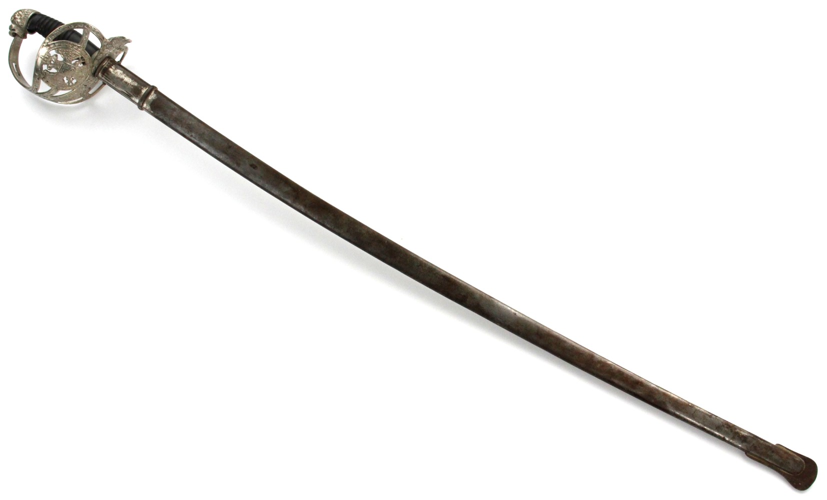 Rare Antique 19th C. to WW I Serbian or Yugoslavian Officer's Sword, German Made.