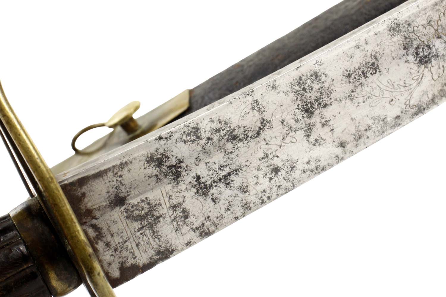 Very Good pre American Civil War US Officers Eagle Head Sword with Etched Blade & Rare Complete Original Scabbard.