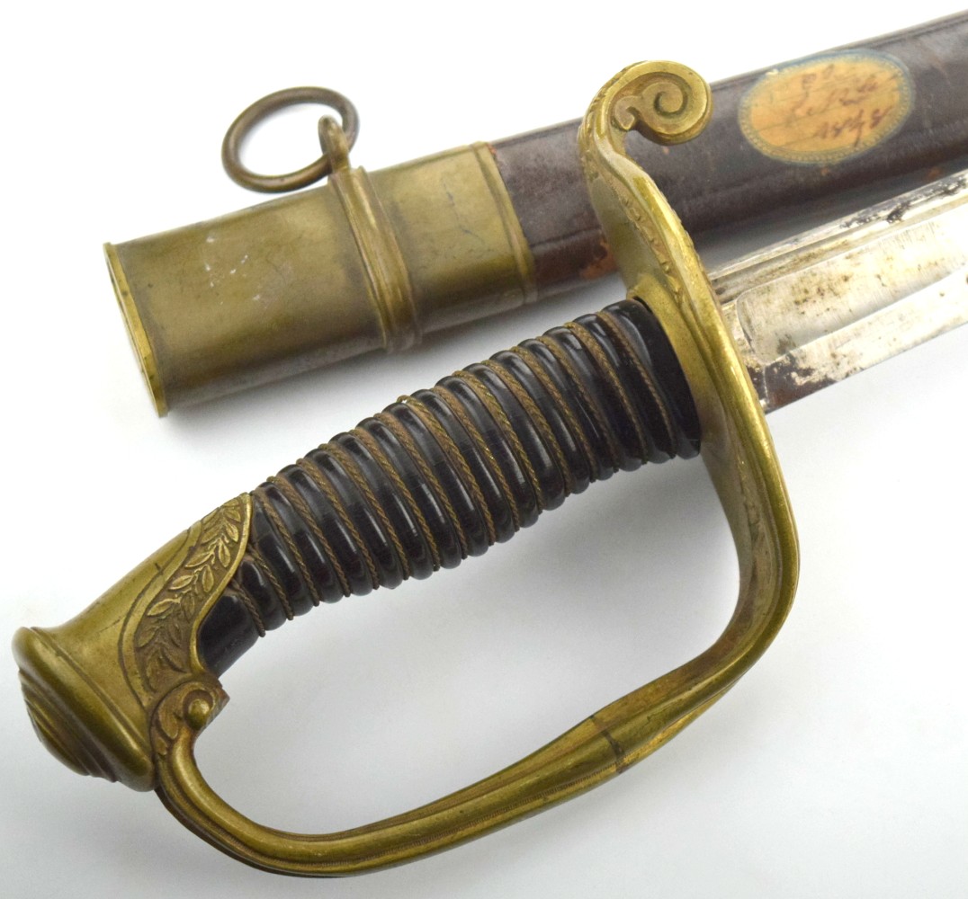 Interesting Mid 19th Century French Officer Sword for US Market