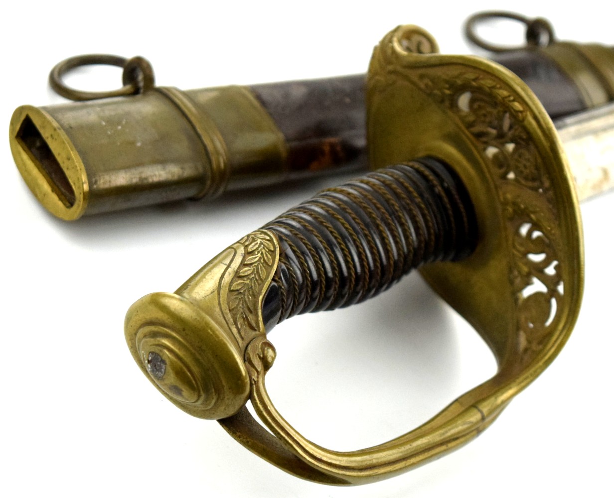 Interesting Mid 19th Century French Officer Sword for US Market