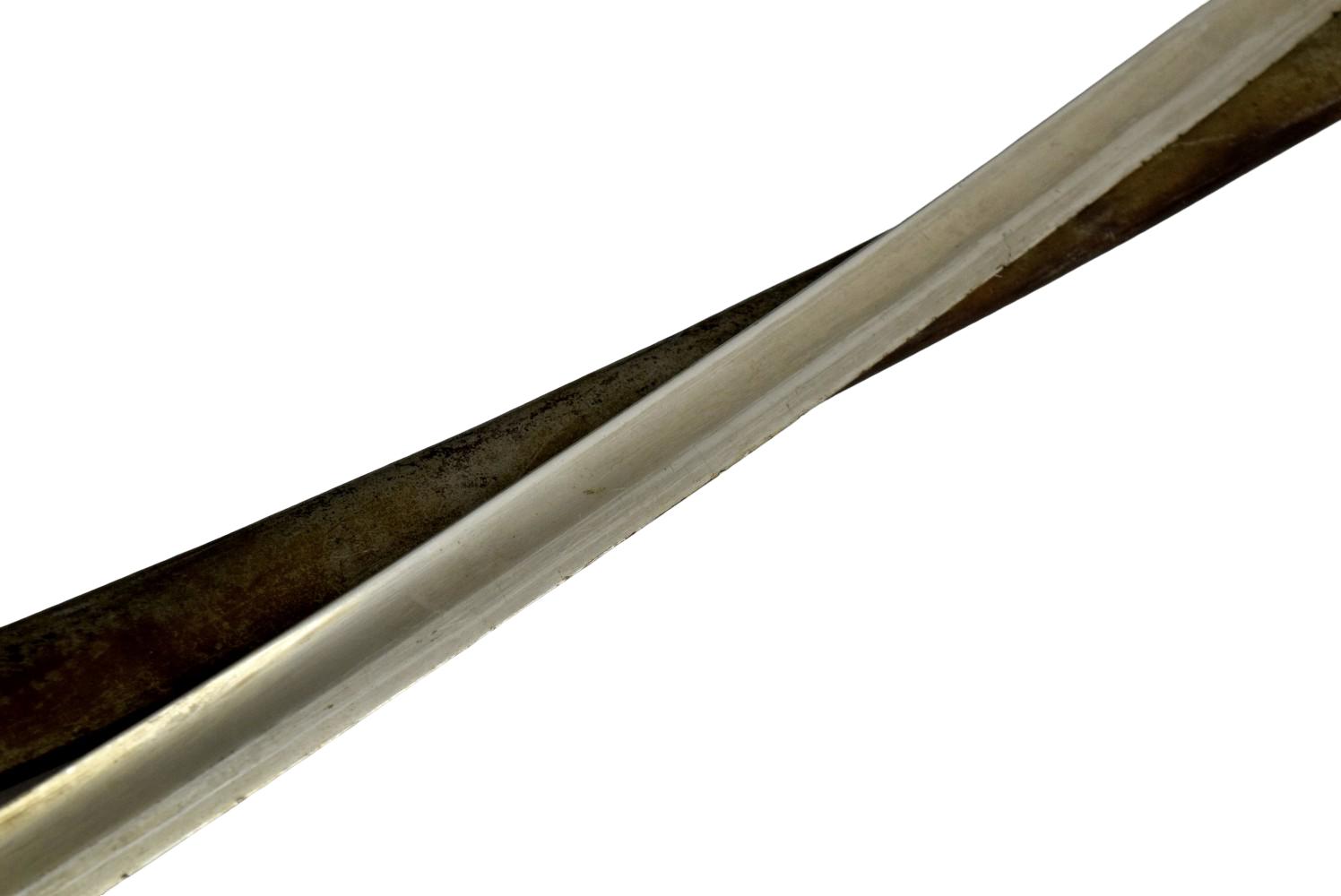 WWI Period Austrian Heavy Cavalry Sword with Scabbard ~ Marked Blade