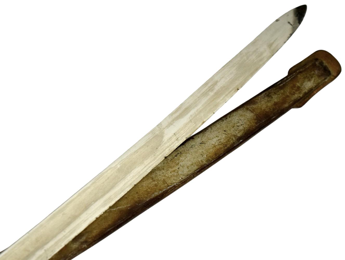 WWI Period Austrian Heavy Cavalry Sword with Scabbard ~ Marked Blade