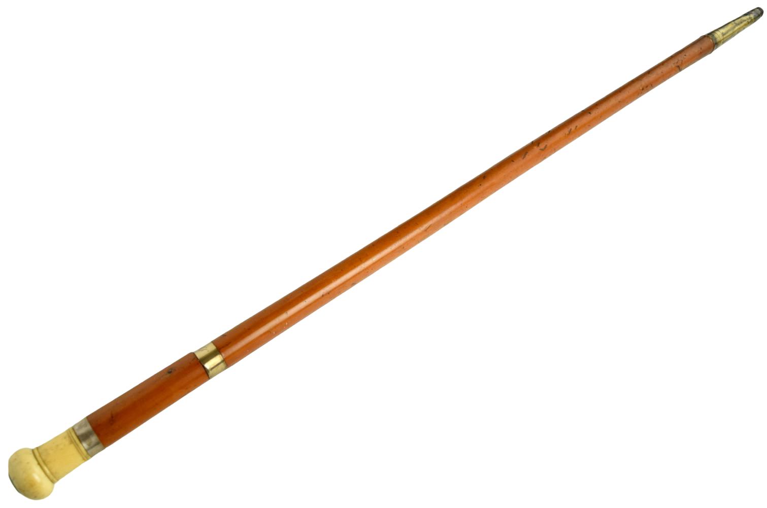 Antique 19th C. Continental Sword Cane with Nice Blade