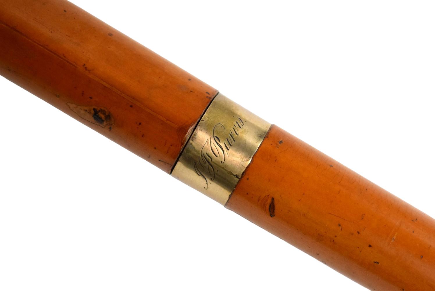 Antique 19th C. Continental Sword Cane with Nice Blade