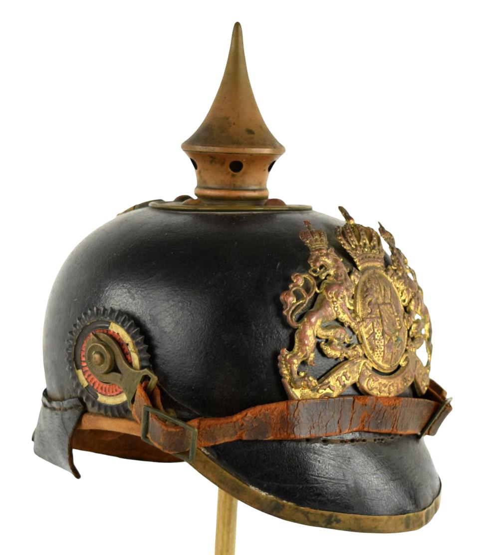 Imperial German WWI Bavarian M1895 Pickelhaube infantry helmet