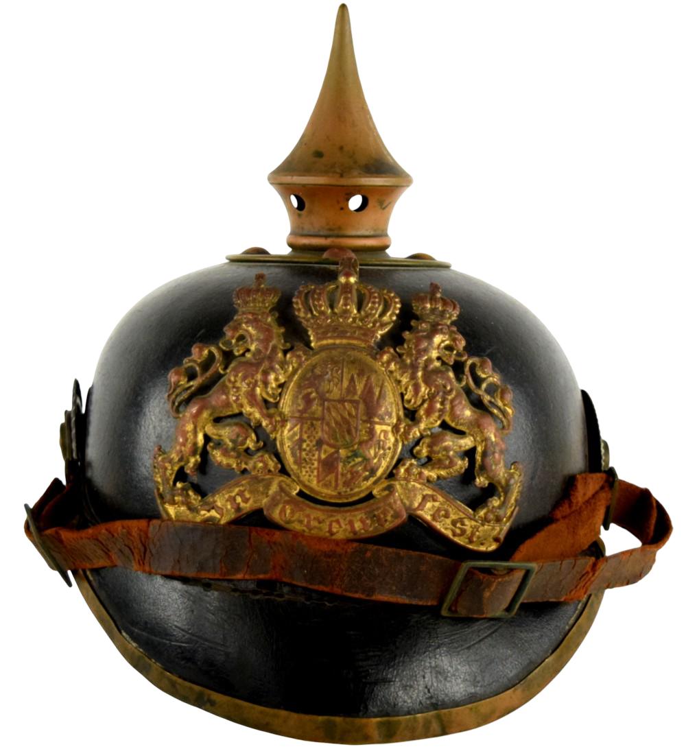 Imperial German WWI Bavarian M1895 Pickelhaube infantry helmet