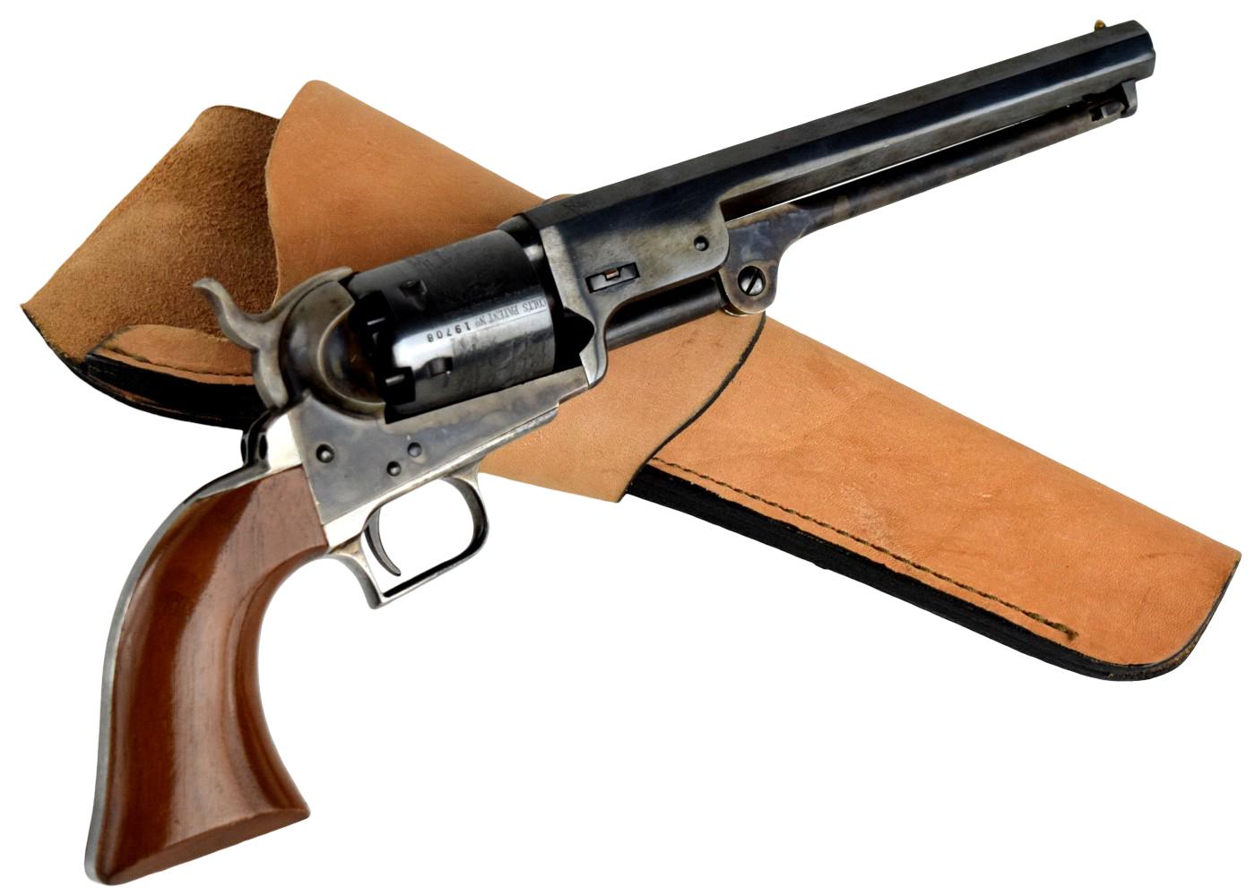 Reproduction Colt 1851 Navy London Steel .36 Cal. Black Powder Revolver