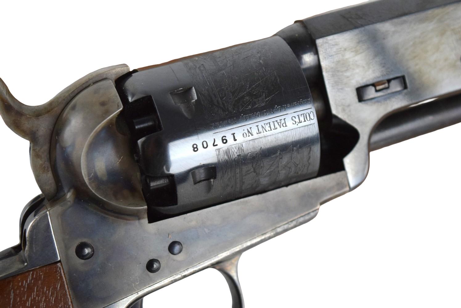 Reproduction Colt 1851 Navy London Steel .36 Cal. Black Powder Revolver