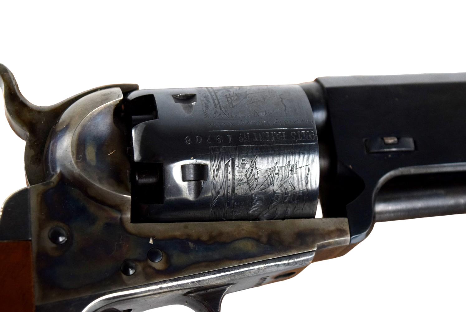 Reproduction Colt 1851 Navy London Steel .36 Cal. Black Powder Revolver
