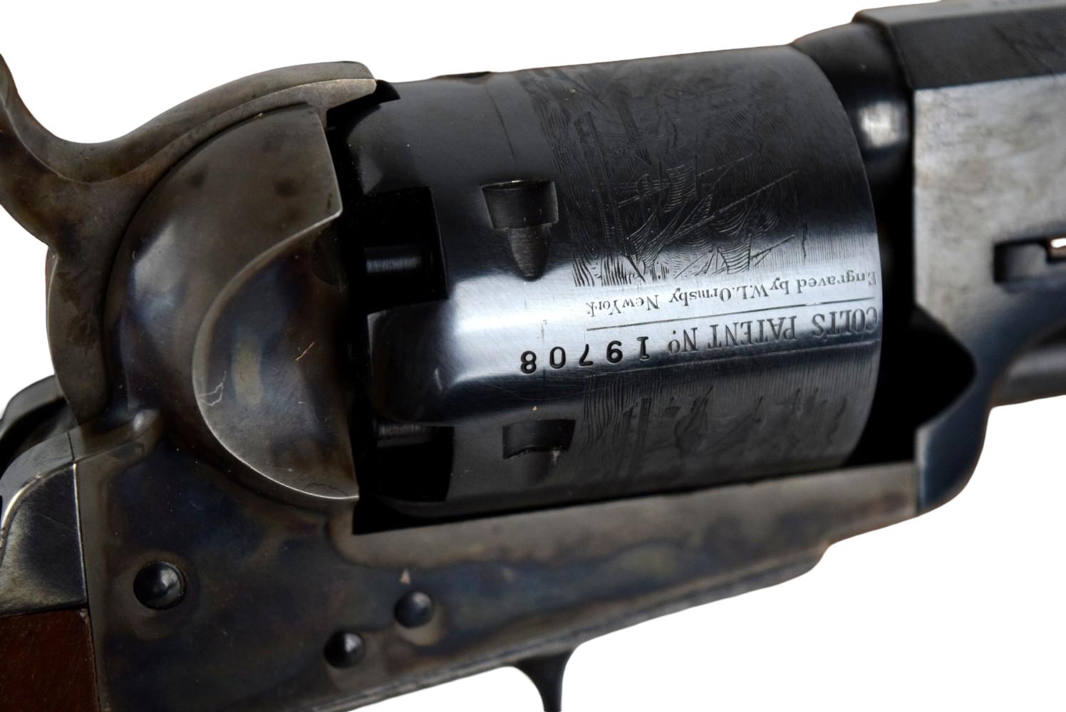 Reproduction Colt 1851 Navy London Steel .36 Cal. Black Powder Revolver
