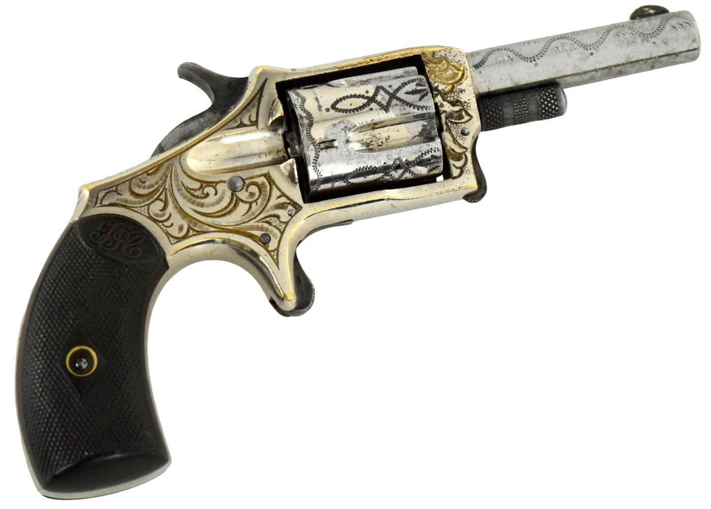 Factory Engraved Hopkins & Allen Single Action Revolver