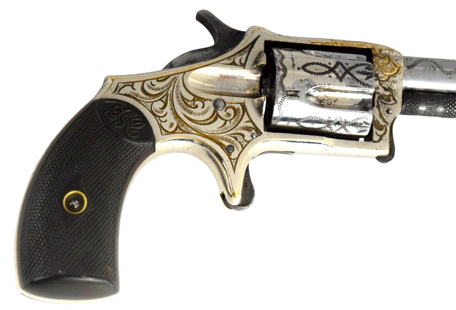 Factory Engraved Hopkins & Allen Single Action Revolver