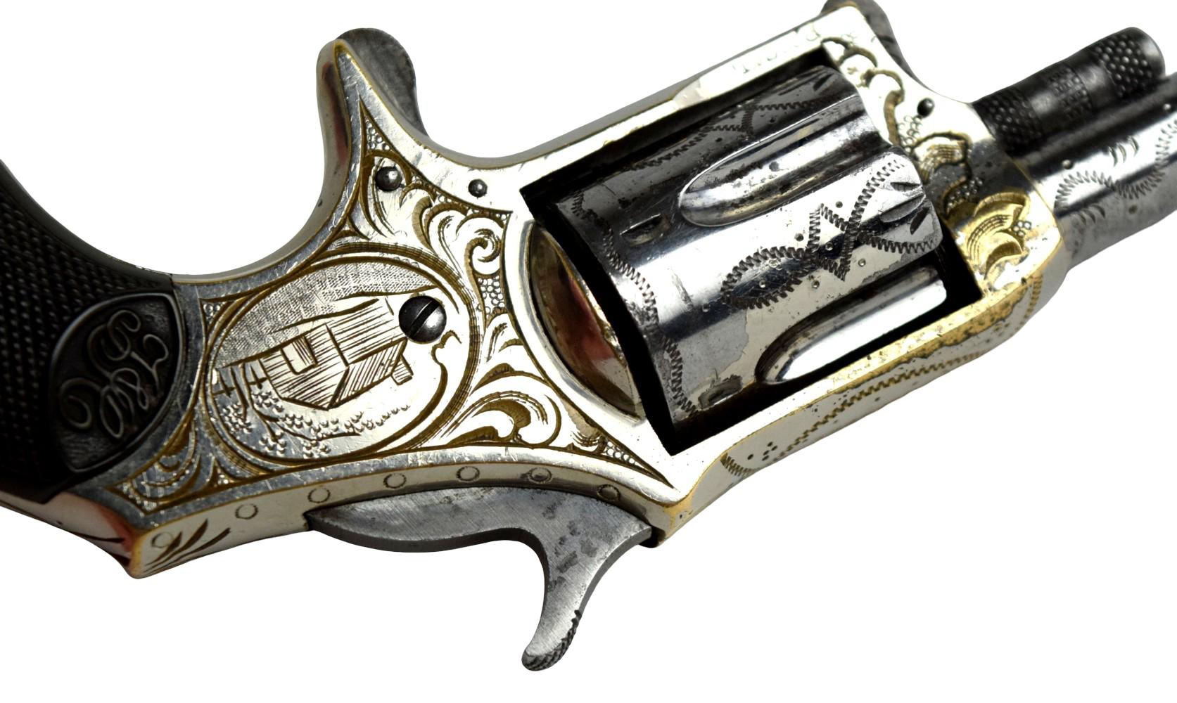 Factory Engraved Hopkins & Allen Single Action Revolver