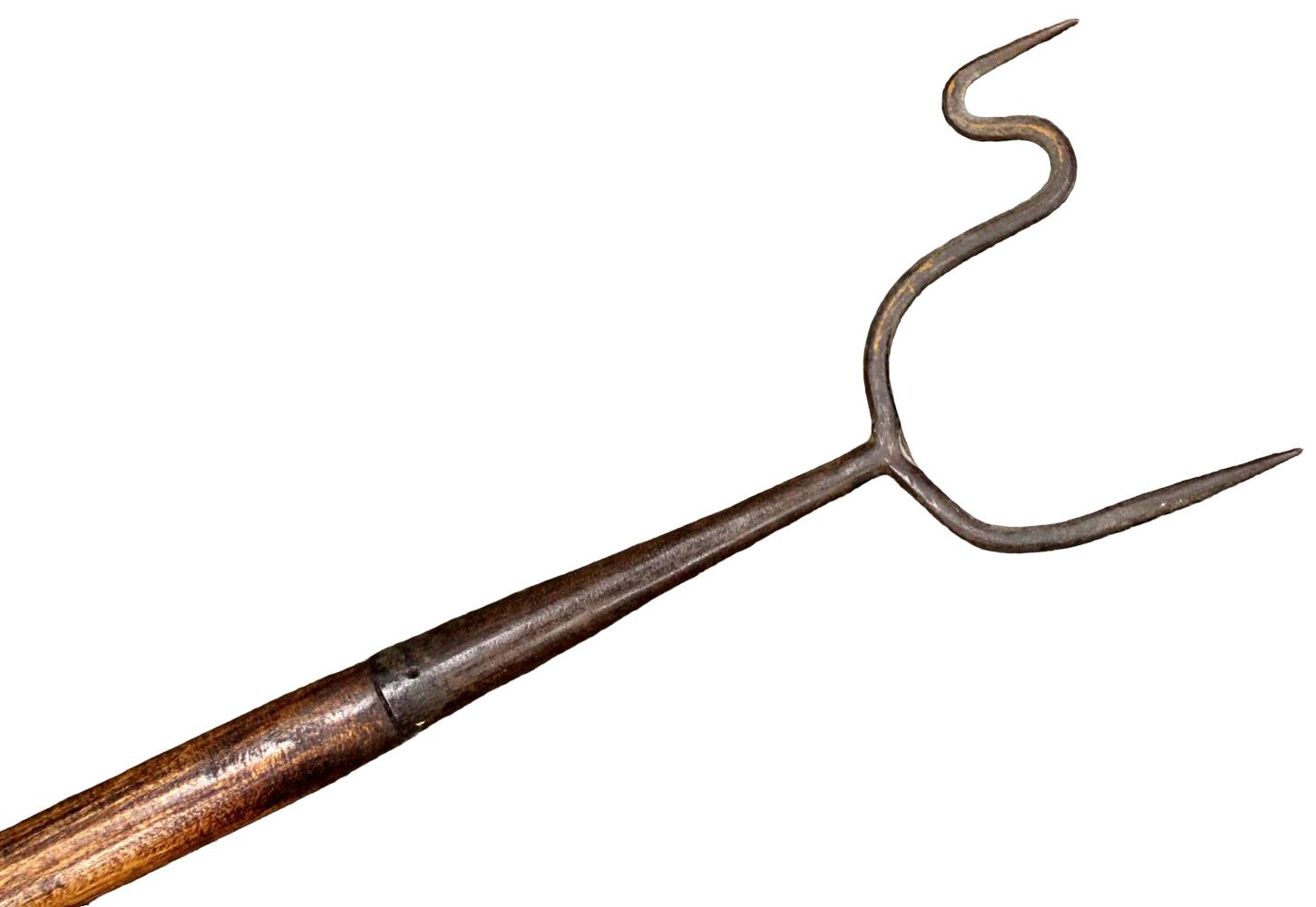 Rare Early Renaissance era French or Italian Musketeers Wheellock Rifle Rest, Iron Polearm
