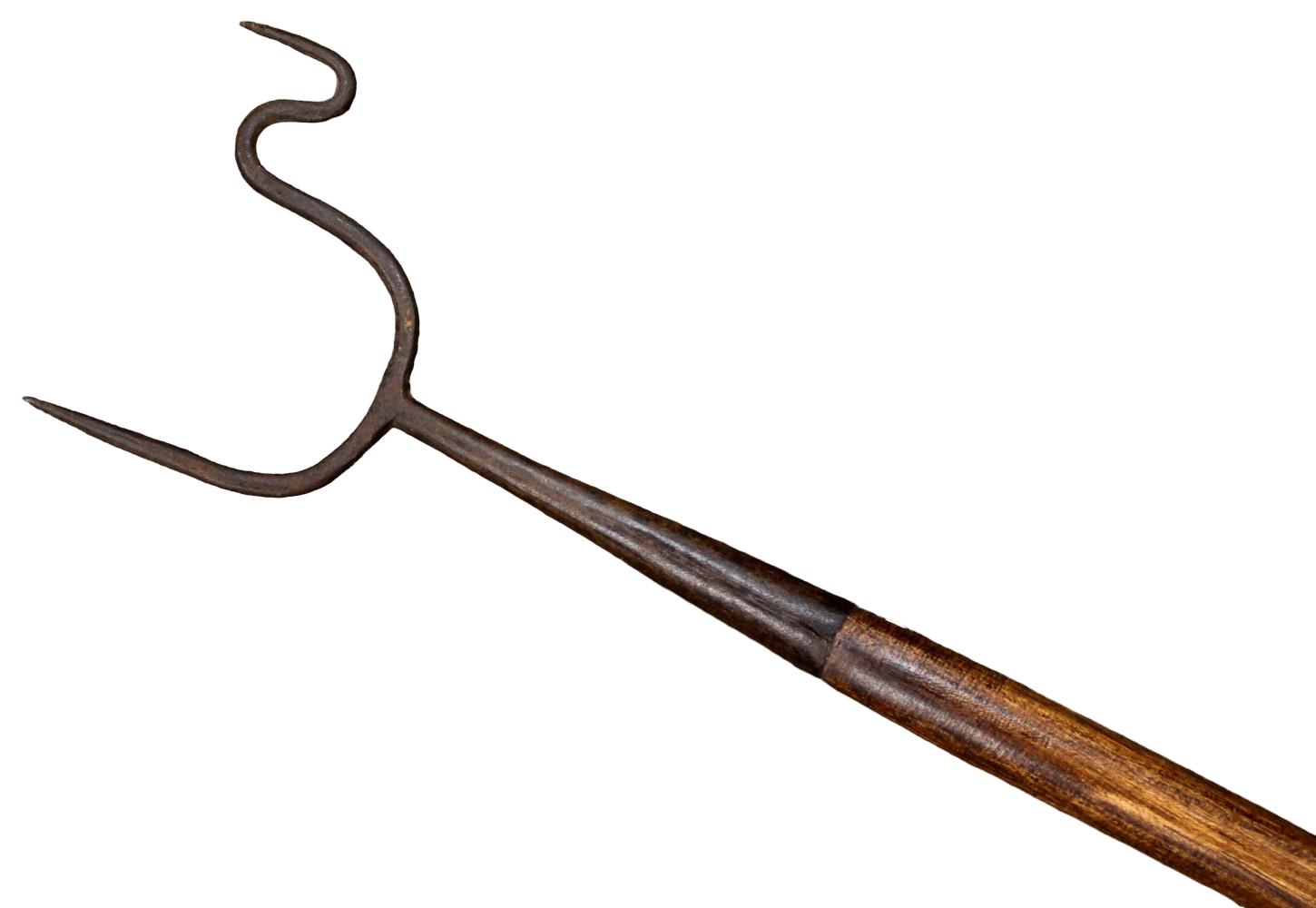 Rare Early Renaissance era French or Italian Musketeers Wheellock Rifle Rest, Iron Polearm