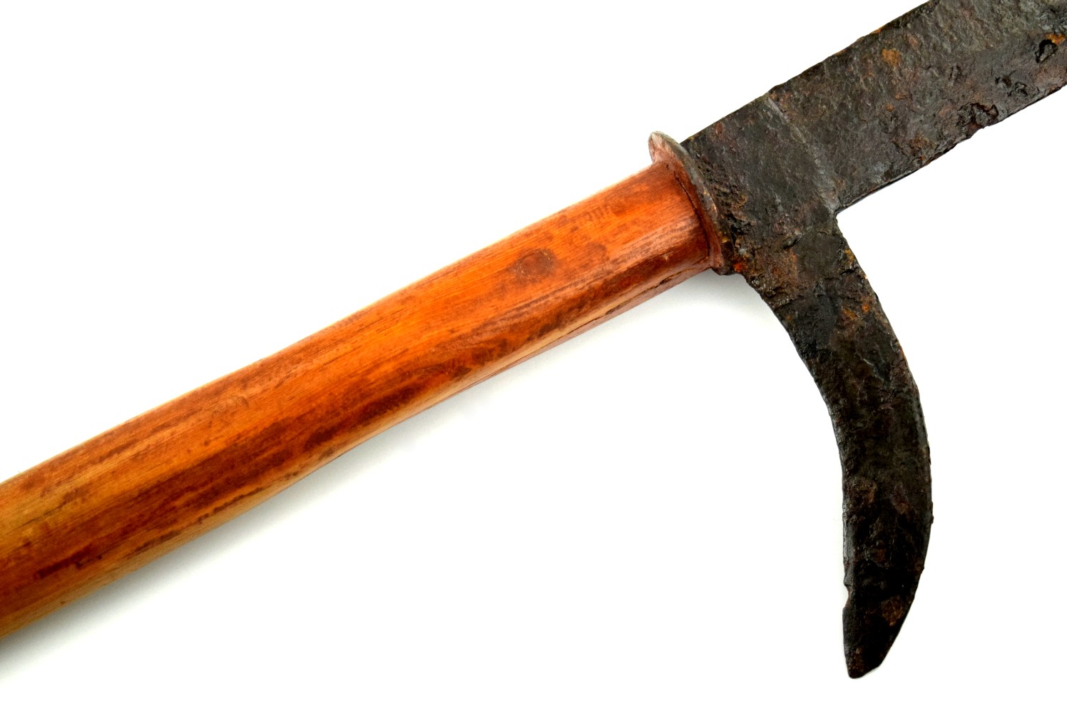 Rare American Civil War Relic Battlefield Pickup Confederate Army Georgia Pike with Later Wood Haft.