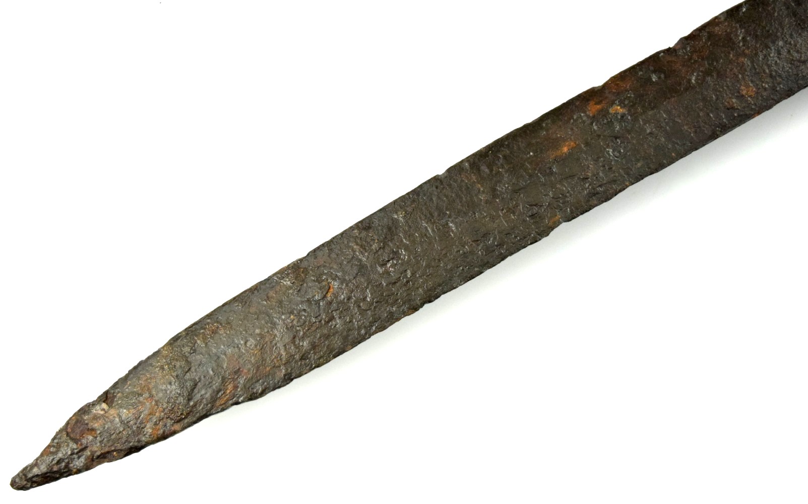 Rare American Civil War Relic Battlefield Pickup Confederate Army Georgia Pike with Later Wood Haft.