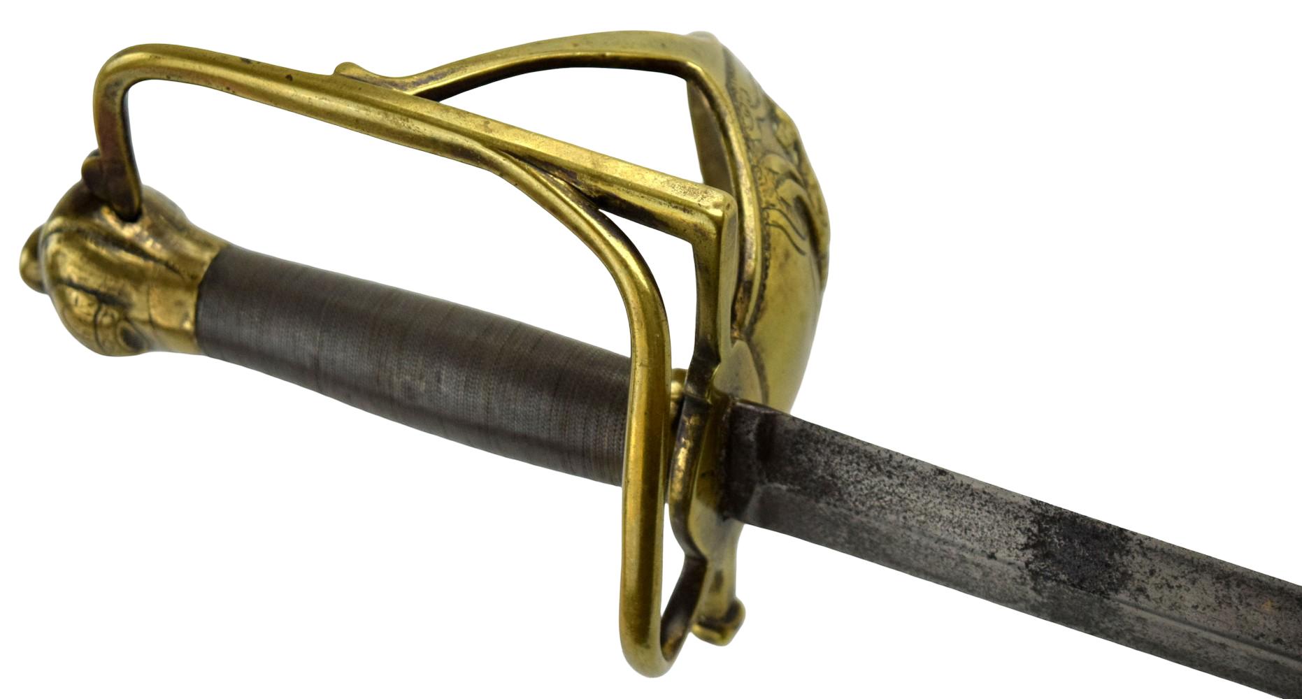 British 18th Century Infantry Officer's Spadroon Sword, circa 1780â1800 ~ Possible used during American Revolution