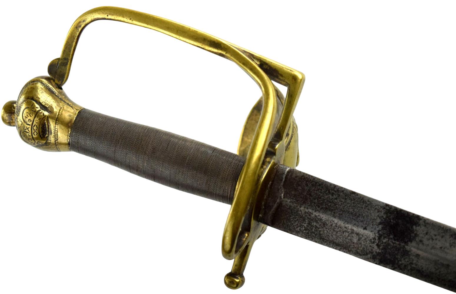 British 18th Century Infantry Officer's Spadroon Sword, circa 1780â1800 ~ Possible used during American Revolution