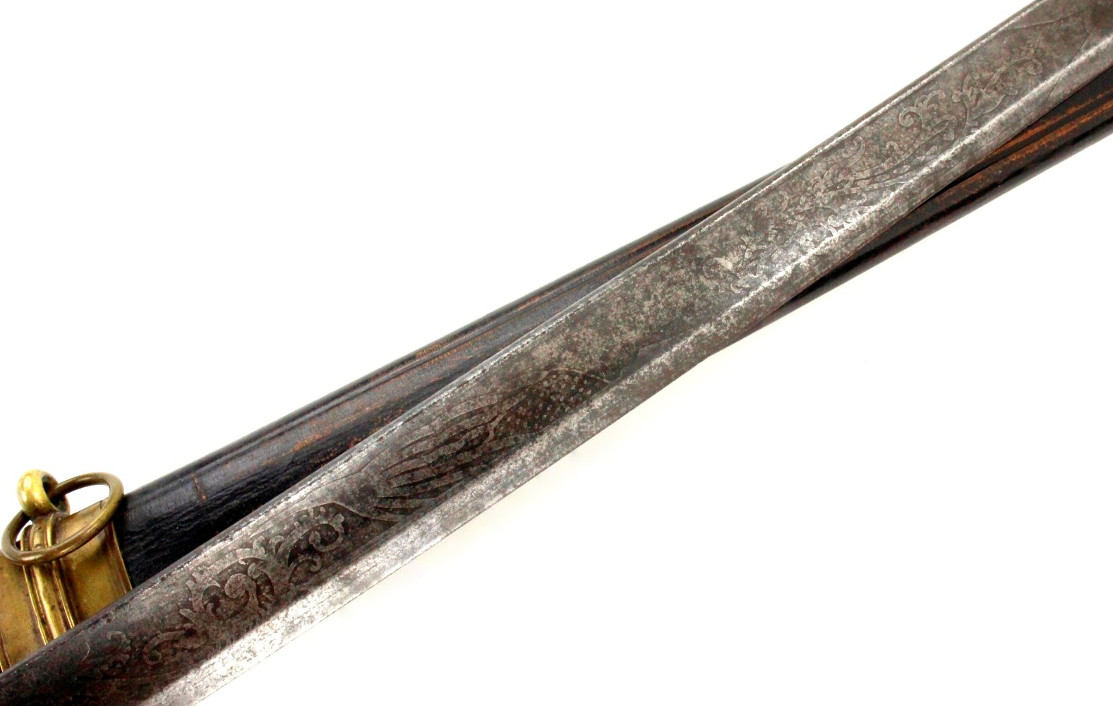 Very Good American Civil War era US Foot Officer Sword with Scarce Style Etched Blade Decorations